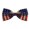 EmilyRose Couture Patriotic Hair Bow Collection (Barrette, Vintage Flag)