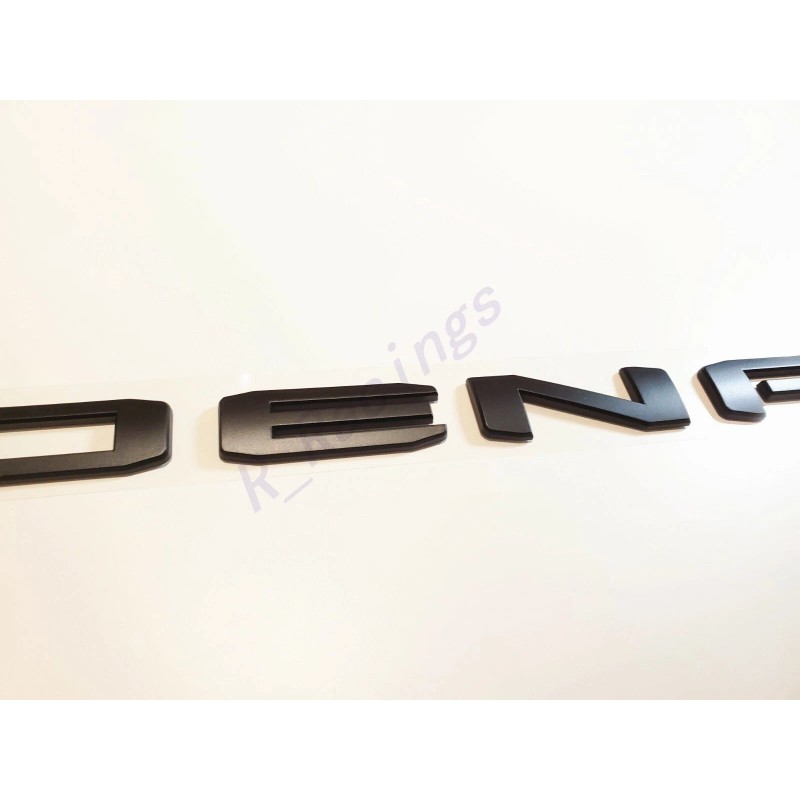 GMC 2pcs New Matte Black DENALI HD Emblems Letters Fit