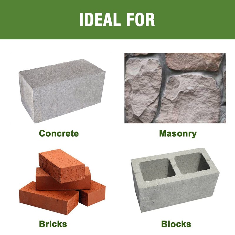 HLOFIZI 1/2" x 8" Masonry Drill Bits Concrete Hammer Drill