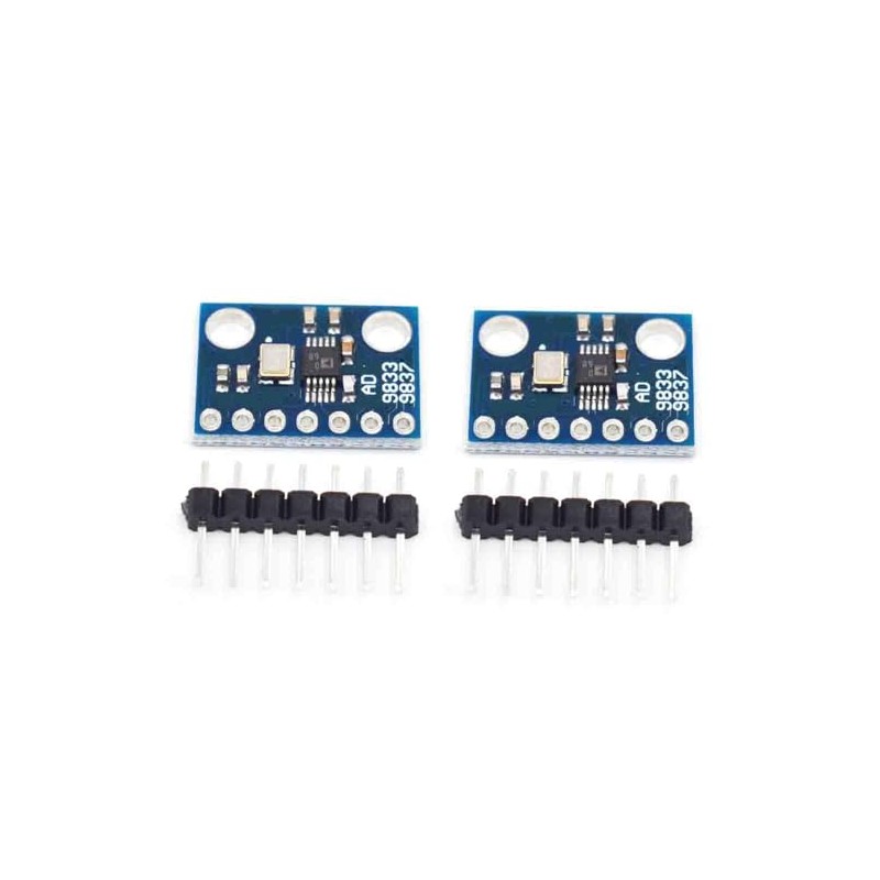 2pcs AD9833 DDS Signal Generator Module Programmable Microprocessor 0-12.5MHz Sine/Triangle/Square