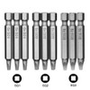 Mesee 50mm Square Head Screwdriver Bit Set with 1/4 Inch