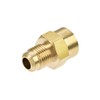 sourcing map Brass Pipe Fitting, 1/2"-20UNF Flare Male to 1/4NPT
