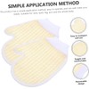 Guantes Exfoliantes de Chenilla Beige para Ducha COLLBATH 2 Piezas