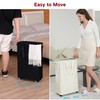 efluky Slim Laundry Hamper with Wheels, Rolling Laundry Basket for