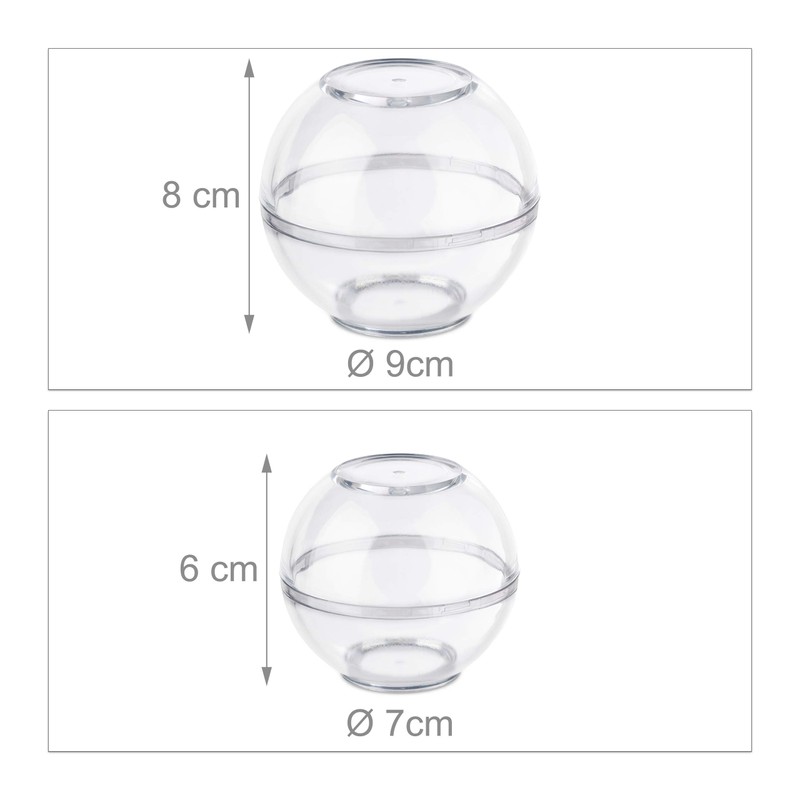 Relaxdays Onion Container, Set of 2, Food Storage Balls Garlic