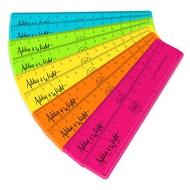 Ashton and Wright - 6 Inch / 15cm Rulers - Shatter Resistant - Pack of 10 Tropical Neon