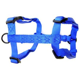 Hamilton Adjustable Comfort Nylon Dog Harness, Blue, 1" x 30-40"