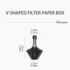 Coffee Filter Press Tool for V60 Cone Dripper Gray