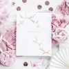 Luck and Luck White Guest Book Gold Branches 20 x