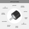sourcing map M5 Thread Rubber Mounts, Vibration Isolators, Cylindrical Shock