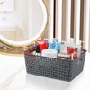 Guankan 6-Pack Plastic Weave Storage Basket Organizer, Plastic Kitchen Cupboard