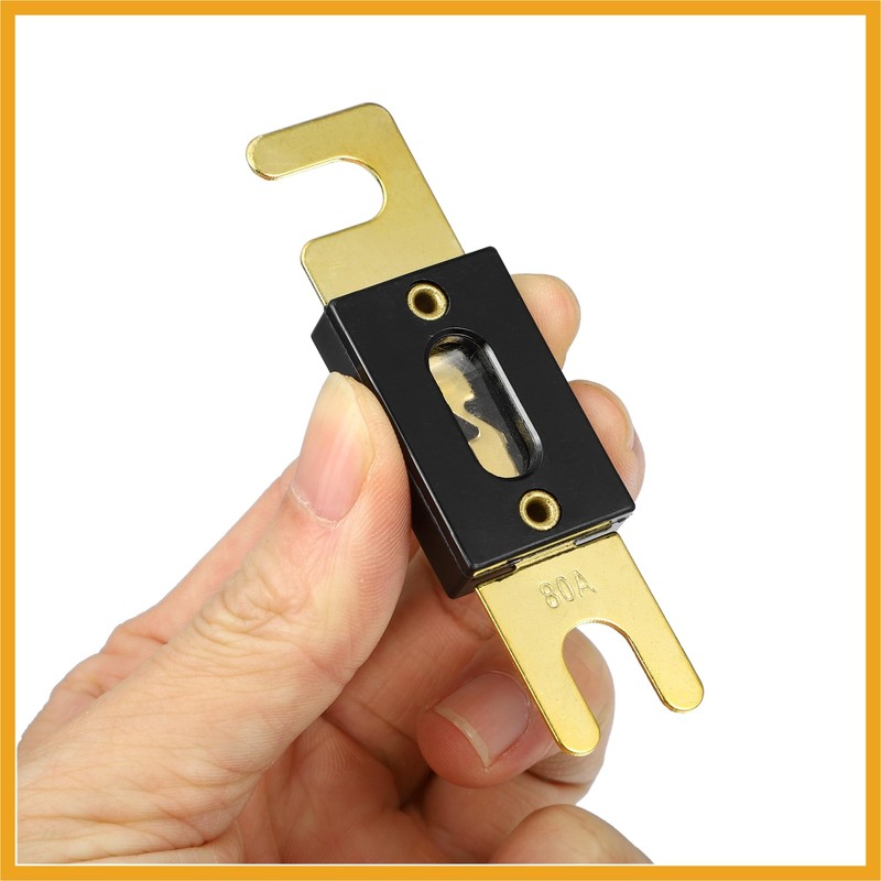 Partuto 2pcs Fuse Replacement 80A ANL Fuses Car Audio Fuse