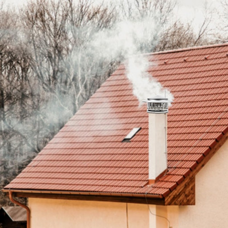 Ankuce Cone Top Chimney Cap 8 Inch, RoundChimney Cover Cap
