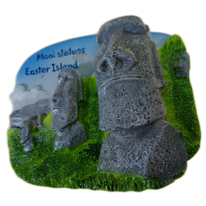 Souvenir Magnet Moai Easter Islands 7 x 6 x 2