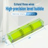 2PCS high-precision leveling bubble extended three line horizontal bubble water
