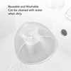 10pcs Sound Amplifier Closed Domes Single Layer Double Hole Silicone