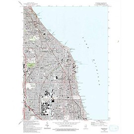 YellowMaps Evanston IL topo map, 1:24000 Scale, 7.5 X 7.5 Minute, Historical, 1993, Updated 1993, 26.9 x 22 in - Paper