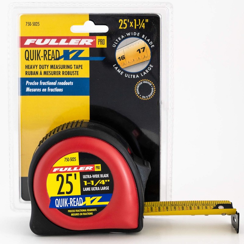 Fuller Tool 750-5025 25 Feet Heavy Duty XL Tape Measure,