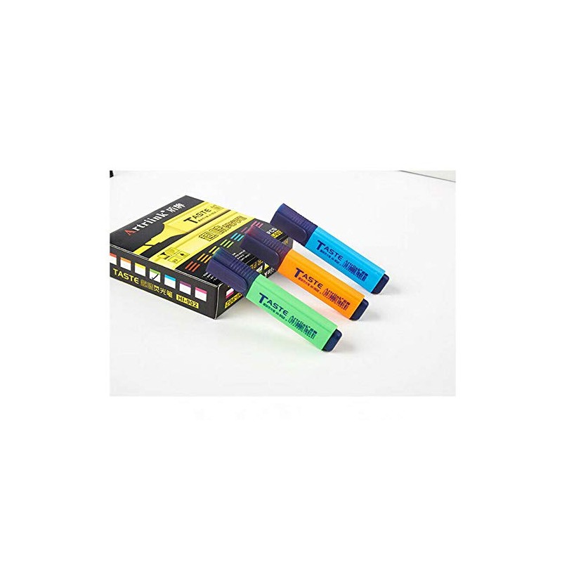 Pack of 8 Original Pastel Highlighters, Colourful, Highlighters, Bright Colours