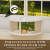 Window Bird Feeder for Viewing, 180° Extra Large Capacity Clear