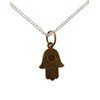 Silver Plated Necklace Hamsa Hand Pendant
