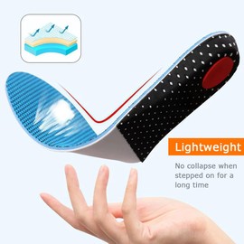 Height Increase Insoles, Height Increase Shoes Insole, Increase Shoe Insoles, Breathable Non-Slip Shoe Lift Inserts, Shock Absorption, Comfortable Height Increase Insole (2 cm, Blue EU (36-44))