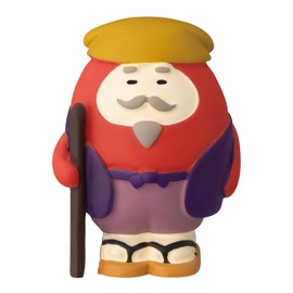 Deco Corporation concombre ZTM-35034M Daruma Size (W x D x H): Approx. 1.3 x 1.1 x 1.9 inches (3.5 x 2.8 x 4.7 cm)