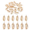PATIKIL Natural Seashell Charm Kit, 20 Pcs Oval Dyed Shell