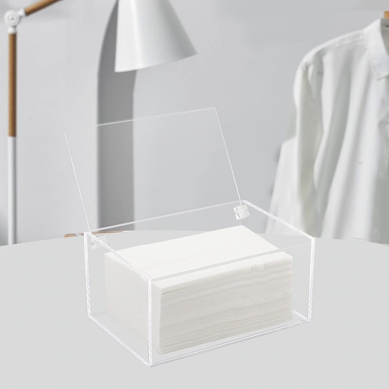 Watpot Acrylic Laundry Dryer Sheet Holder, Clear Dryer Sheets Container