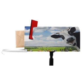 Numland Funny Cow Magnetic Anti-UV 100% Polyester Standard Size 21x18 in Oxford Garden,Postbox Letterbox Cover