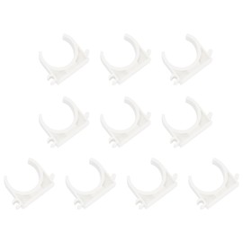 White Piping parts Maxline M8065 Plastic tubing clamp for 3/4-inch air hose clamp,10-Pack
