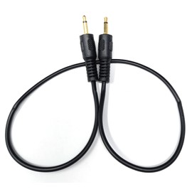 DRUT 50cm short Mono 3.5mm to 3.5mm Mono Jack Plug Male to Male Cable Lead, Gold Connectors 1.6ft