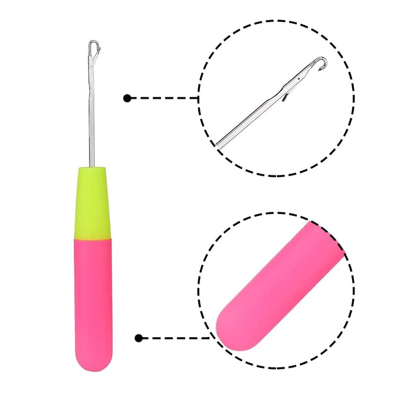 Large Crochet Braid Hair - Knots - Curl, Crochet Needle