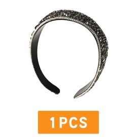 Traziewell Wedding Guest Headband Rhinestone Headbands Hair Band Rhinestone Sparkly Head Bands Sparkle Glitter Bling Holiday Accessories Gifts Children Girls 2216