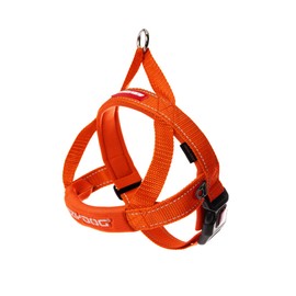 EZYDOG Quick Fit Dog Harness | Dog Harness Small, Medium, Large, K9 Dog Harness, Reflective Stitching, Water Resistant Materials, No Pull (Orange)
