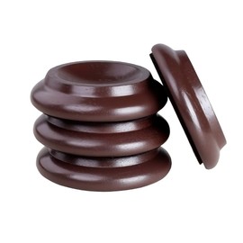 Piano Rolling Cups, Furniture Floor, Felt Coasters, Hardwood Coasters, Non-Slip Floor Protectors, Feet for All Floors and Wheels of Furniture, Sofas and Bed (New Piano Roll Cup, Brown)