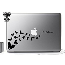 Butterfly Dream 13 Inch Vinyl Decal Sticker for MacBook Air Pro Laptop Notebook Auto Great Gift Mac PC Computer