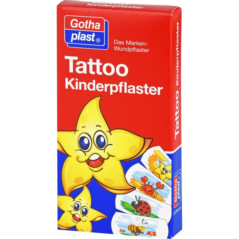 Tattoo Children's Plasters 25 x 57 mm Pack of 8