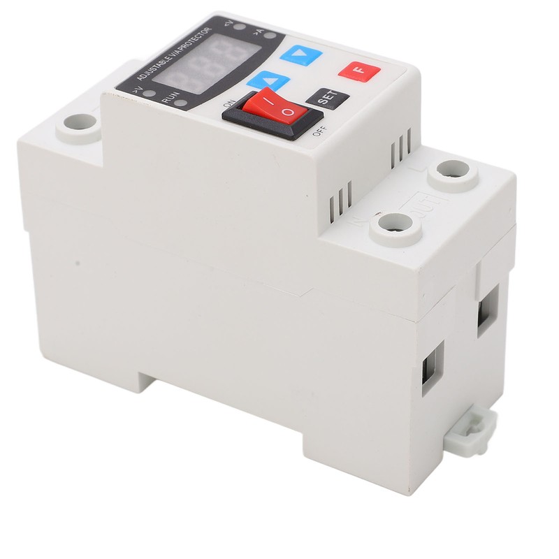 Over Under Voltage Protective Device Adjustable Auto Reset Protector 240V‑300V