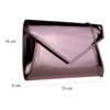 Girly HandBags Glossy Plain Clutch Bag -- Pink