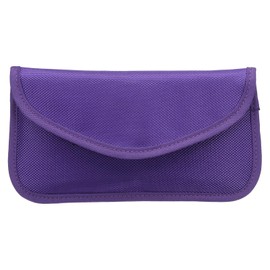 PATIKIL Faraday Bags, 6.5 Inch Signal Blocking Key Pouch Anti-Theft Car Protection Cell Phone RFID GPS Shielding Wallet for Privacy Card Protection, Purple