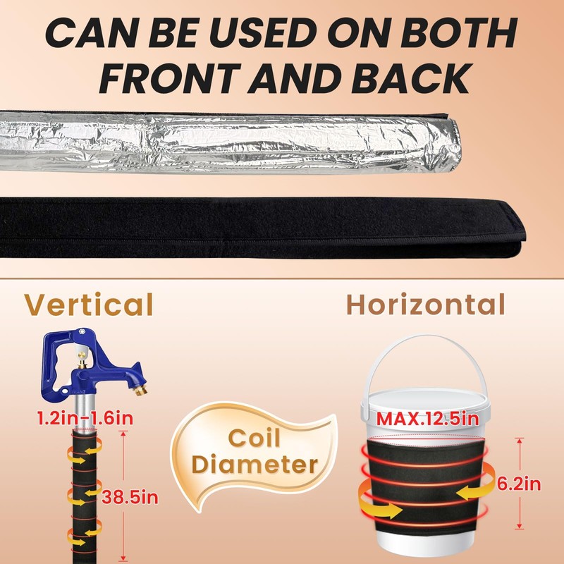 6 Ft YeloDeer 110 V~120 V Stickable Waterproof Pipe Heat