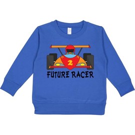 inktastic Race Car Racing Toddler Sweatshirt 5-6 Royal 651a