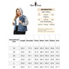 Agnes Orinda Women's Plus Size Layered Drawstring Hoodie Denim Jacket