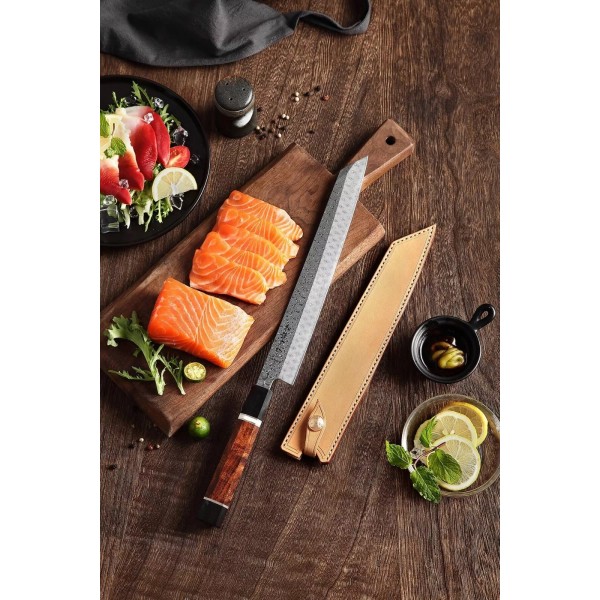 HEZHEN Kiritsuke Handmade Japanese 110 layers Damascus Steel Sharp Kitchen