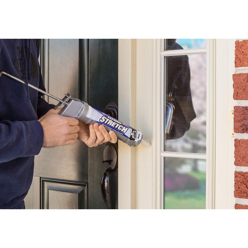 DAP 7079818712 Extreme Stretch Elastomeric Sealant, Iron Stone, 10 Ounces