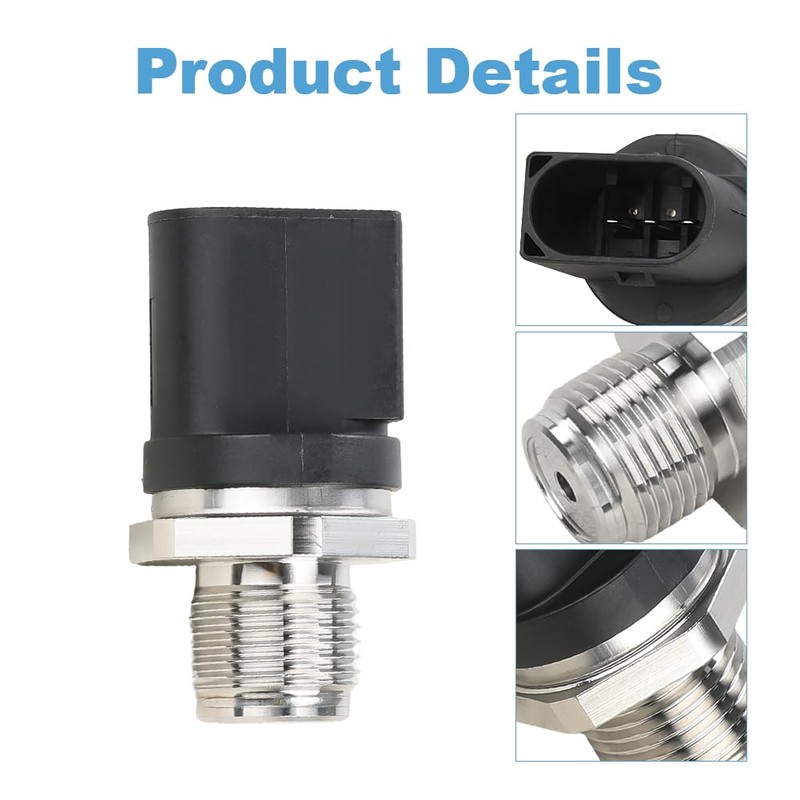 WATERWICH Fuel Rail Pressure Sensor Compatible with Detroit DD13 DD15