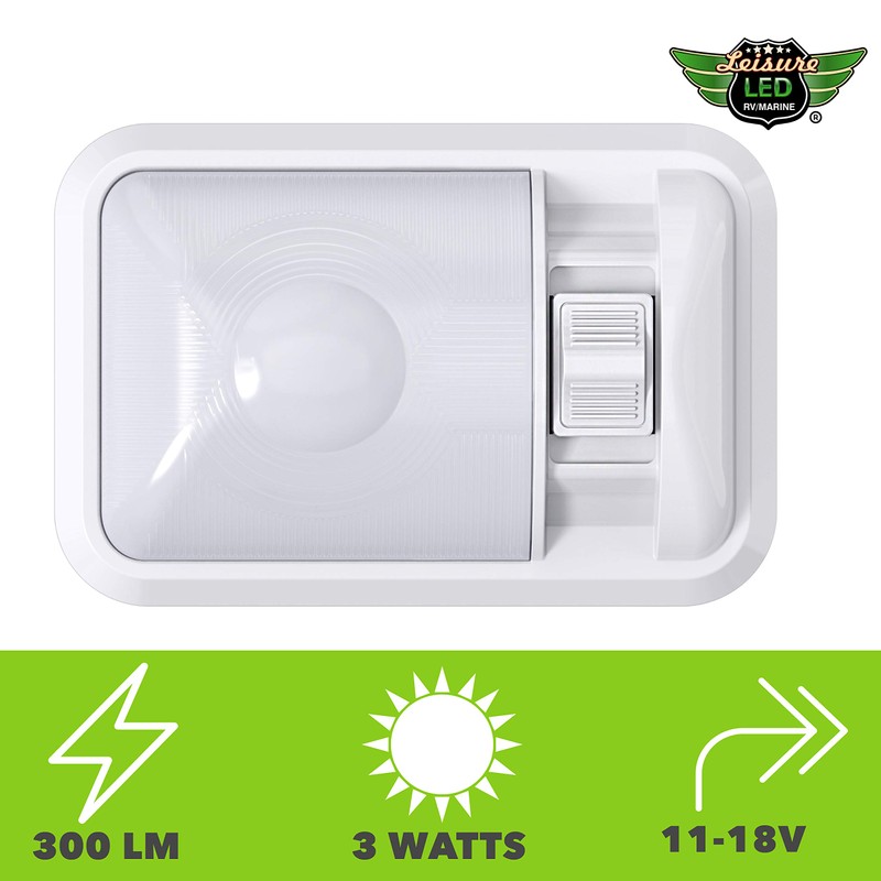 Leisure LED 5 Pack 12V RV Ceiling Dome Light RV