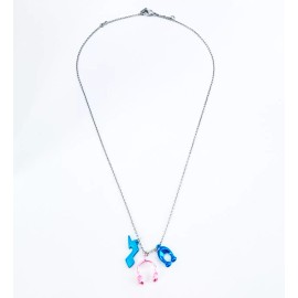 Coach AUTH NEW COACH Silver Retro Charms Necklace Headphones & Lightning With Dust Bag