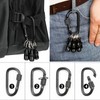 Upgrade 12 Pcs Bit Holder Keychain with 2 Black Carabiner,